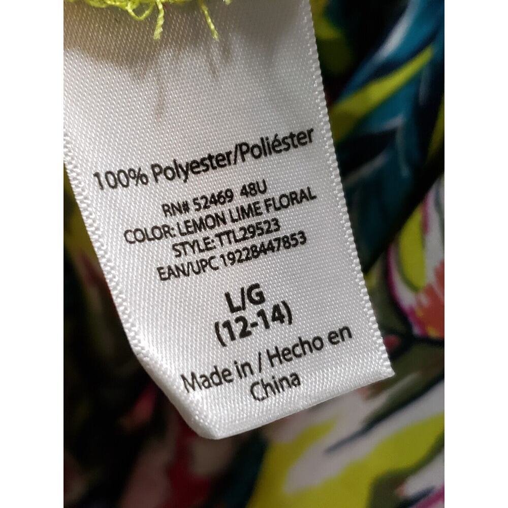 Women's Multicolor Floral Polyester Long Sleeve Casual Open Front Blazer Large - Picture 9 of 13